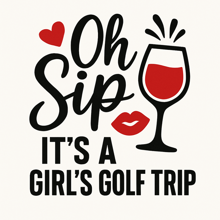 Oh Sip It's A Girl's Golf Trip Svg, Png, Eps, Pdf Files, Girls Trip Shirt Svg, Girls Trip Svg, Girl's Trip Svg, Girl's Golf