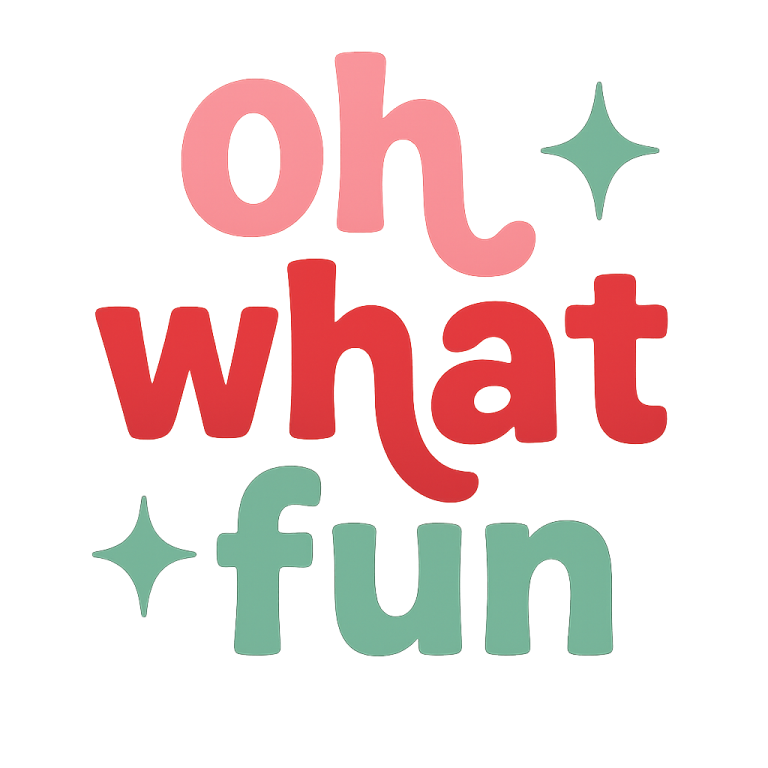 Oh What Fun Retro Christmas SVG: Winter Cut File (Digital Download)