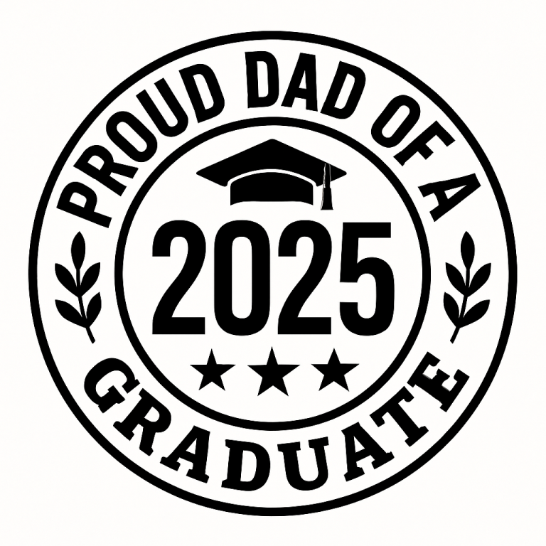 Proud Dad 2025 Graduate SVG: Graduation Design (Digital Download)