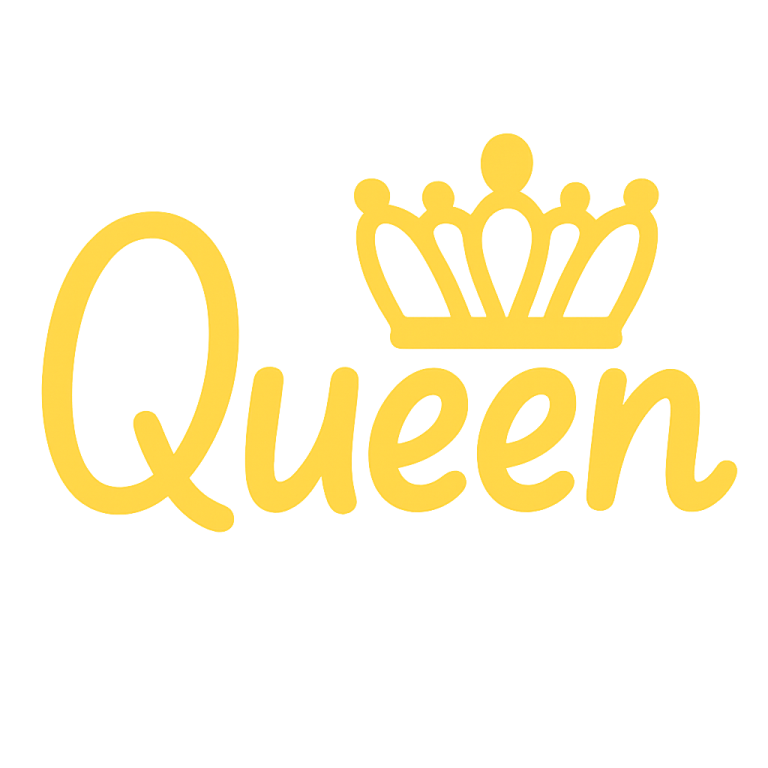 Queen & Crown SVG: Royal Cut File (Digital Download)