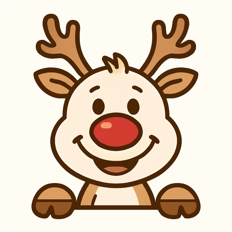 Reindeer Svg Png Eps Pdf Files, Reindeer Monogram Svg, Reindeer Face Svg, Christmas Svg, Boy Reindeer Svg, Cricut Silhouette