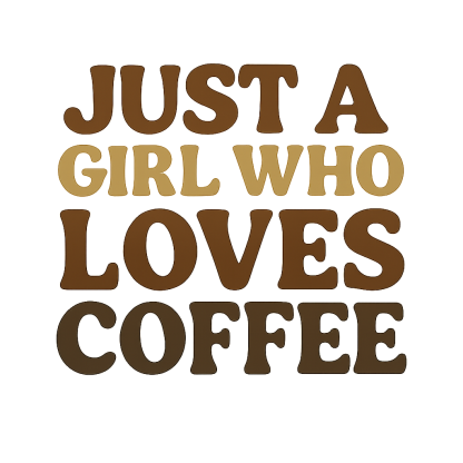 Retro Coffee Lover SVG: Girl Who Loves Coffee, Cricut Silhouette (Digital Files)