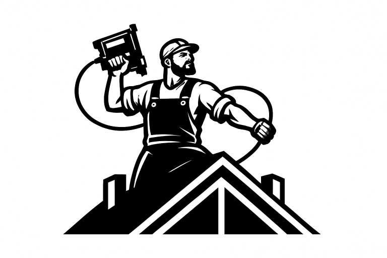 Roofing Service SVG: Roofer, Company, Business (Digital Download)