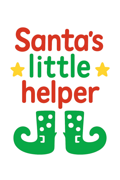 Santa's Little Helper SVG: Christmas Shirt Cricut Cut File