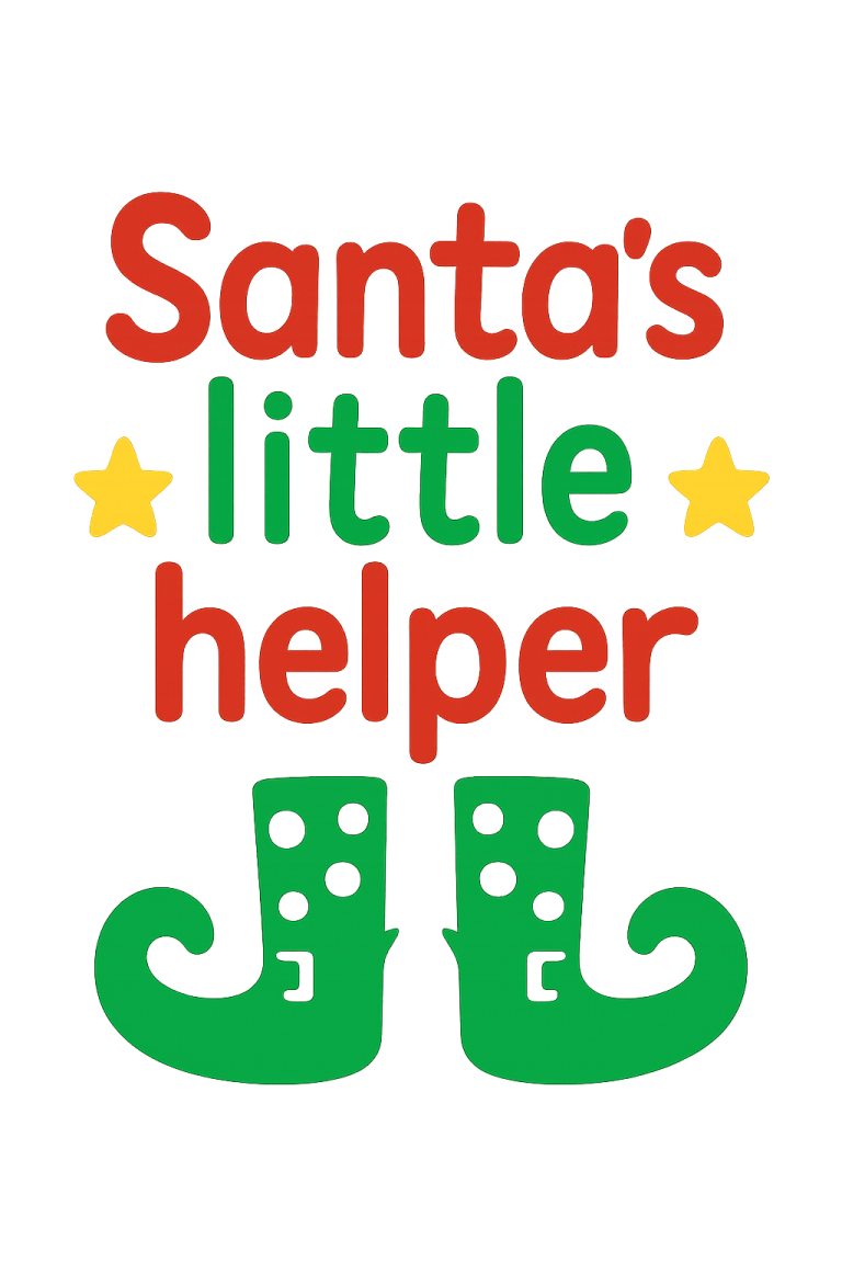 Santa's Little Helper SVG: Christmas Shirt Cricut Cut File