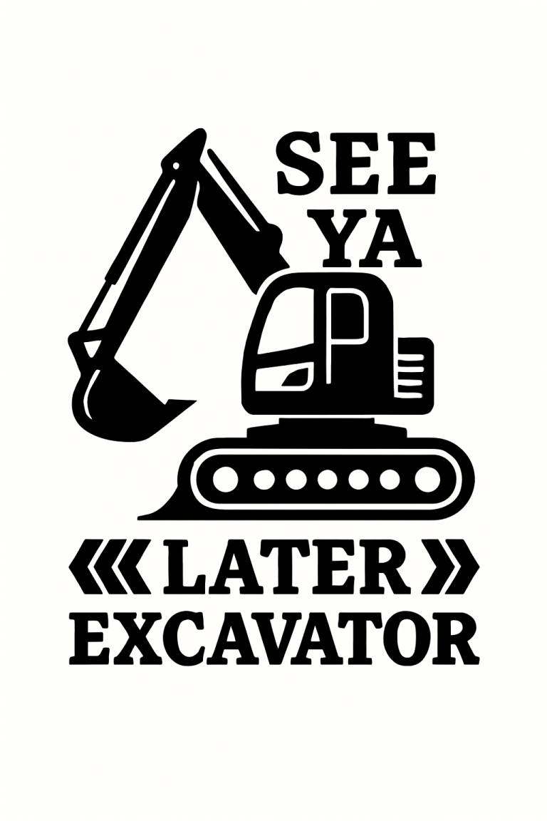 See Ya Later Excavator Svg, Png, Eps, Pdf Files, See You Later Excavator, Excavator Svg, Excavator Toddler Svg