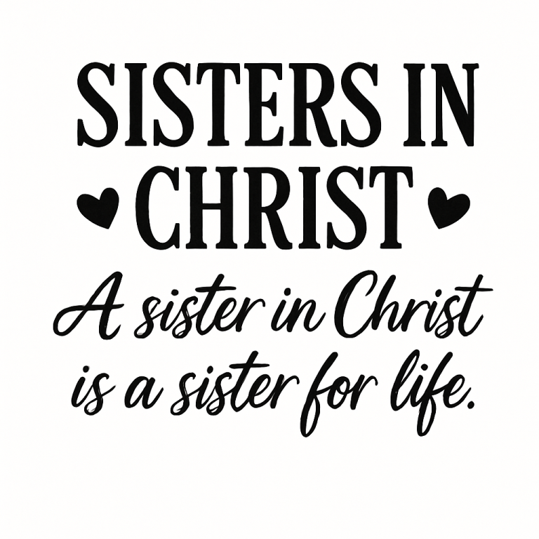 Sisters In Christ Is A Sister For Life Svg Png Eps Pdf Files, Sister In Christ Svg, Sisters For Life Svg, Sisters In Christ Svg