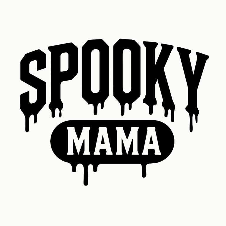 Spooky Mama SVG, PNG, dxf, eps, Scary Halloween Shirt Sublimation, Spooky Vibes Cricut, Spooky Season Cut File