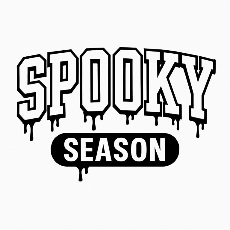 Spooky Season SVG, PNG, dxf, eps, Scary Halloween Shirt Sublimation, Spooky Vibes Cricut, Spooky Season Cut File