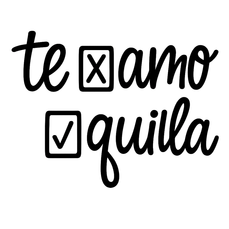 Te Amo Tequila SVG: Funny Spanish Quote Cut File (Digital Download)