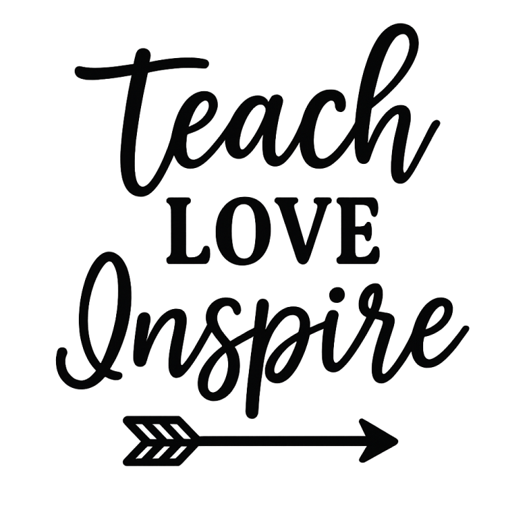 Teach Love Inspire SVG, teacher svg, dxf and png instant download, teacher appreciation SVG, blessed teacher SVG, Teacher quotes svg