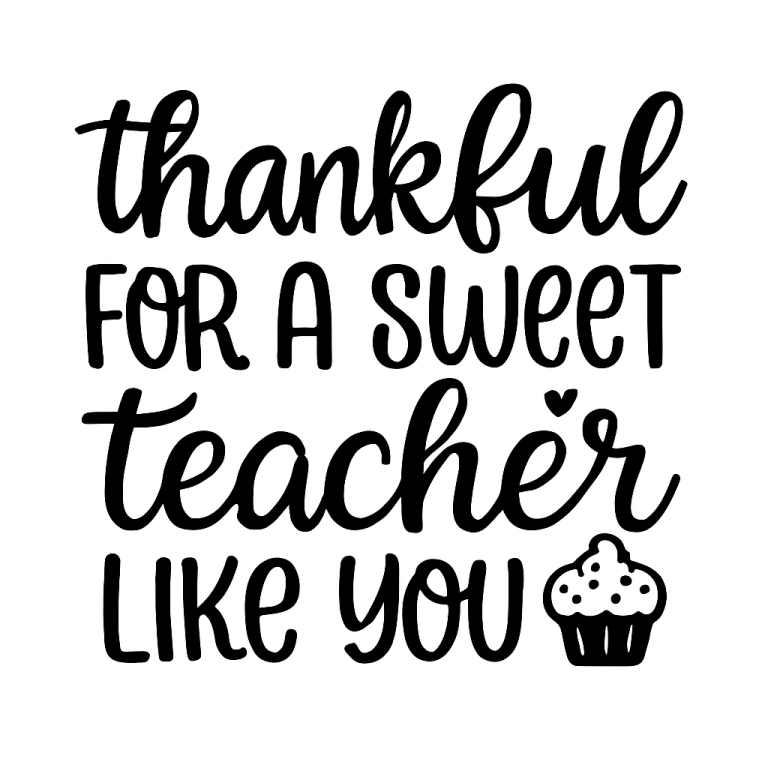 Thankful For A Sweet Teacher Like You SVG, Teacher svg, dxf, png instant download, Teacher Pot Holder SVG, Teacher Quote svg, Teacher Gift