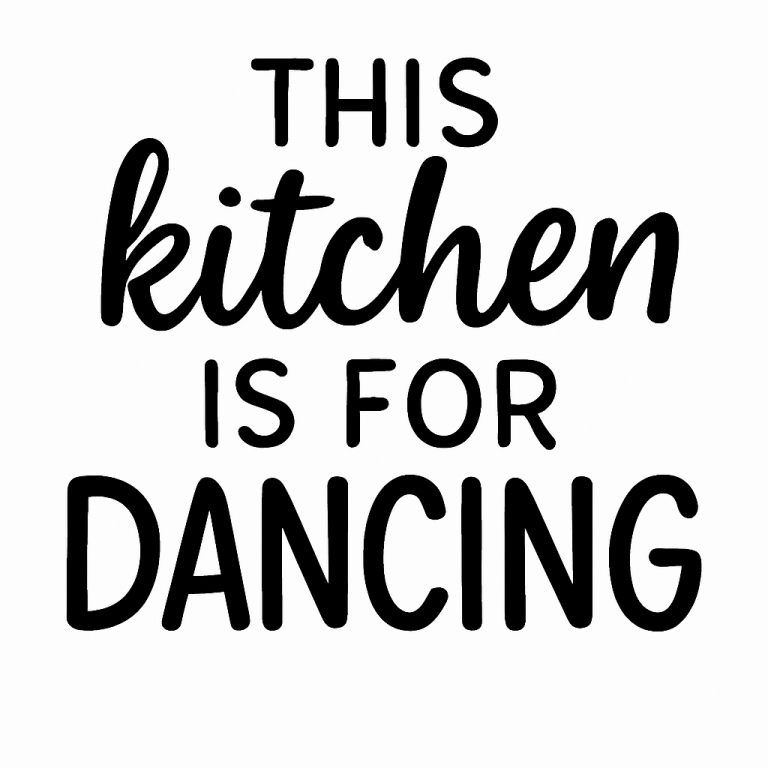 This Kitchen is for Dancing SVG, Kitchen svg, dxf and png instant download, Kitchen quotes SVG, Kitchen sign SVG for Cricut and Silhouette