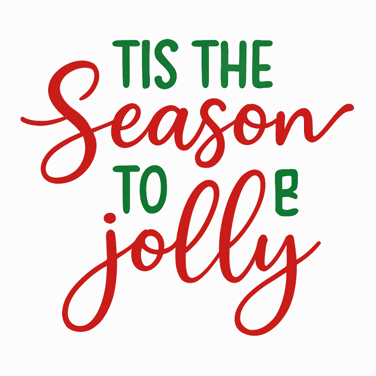 Tis The Season To Be Jolly SVG, Christmas svg, dxf and png instant download, Jolly SVG, Christmas quote svg, Holly Jolly svg, Tis The Season