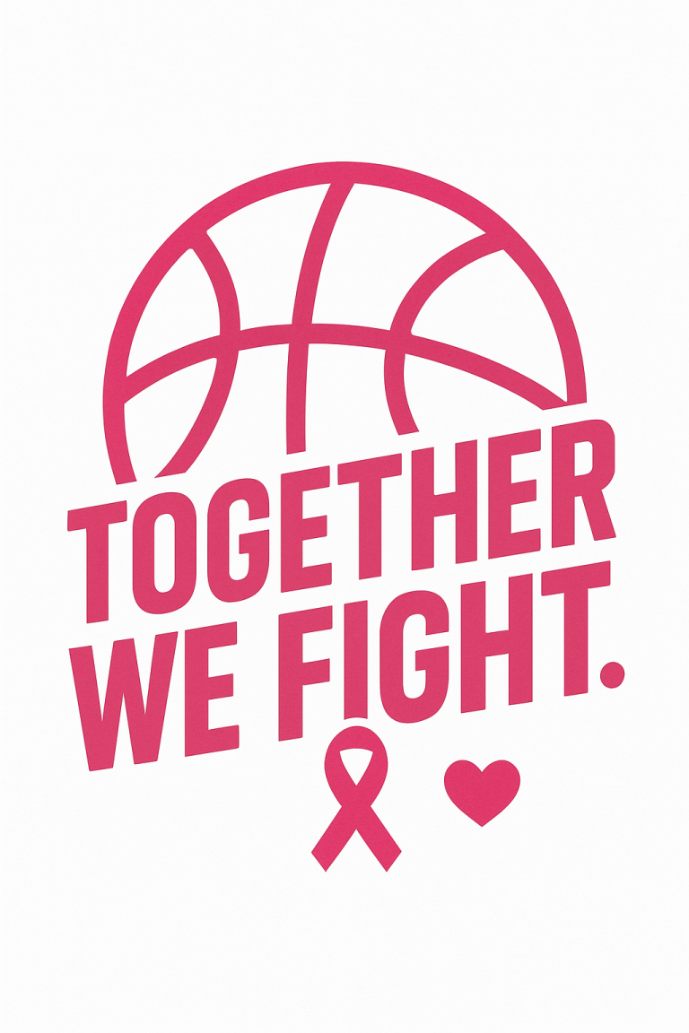 Together We Fight Svg, Png, Eps, Pdf Files, Breast Cancer Svg, Basketball Cancer Svg, Fight Cancer Svg, Basketball Cancer Svg