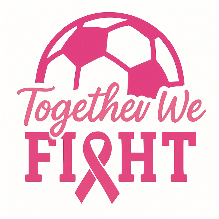 Together We Fight Svg, Png, Eps, Pdf Files, Soccer Breast Cancer Svg, Breast Cancer Svg, Football Cancer Svg, Fight Cancer Svg