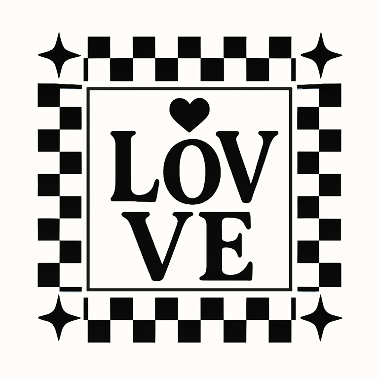 Valentine SVG, Valentine's Day SVG, Valentine Shirt Svg, Love Svg, Gift for her Svg, Retro Love Heart Checkers Svg, Png Sublimation Cut File