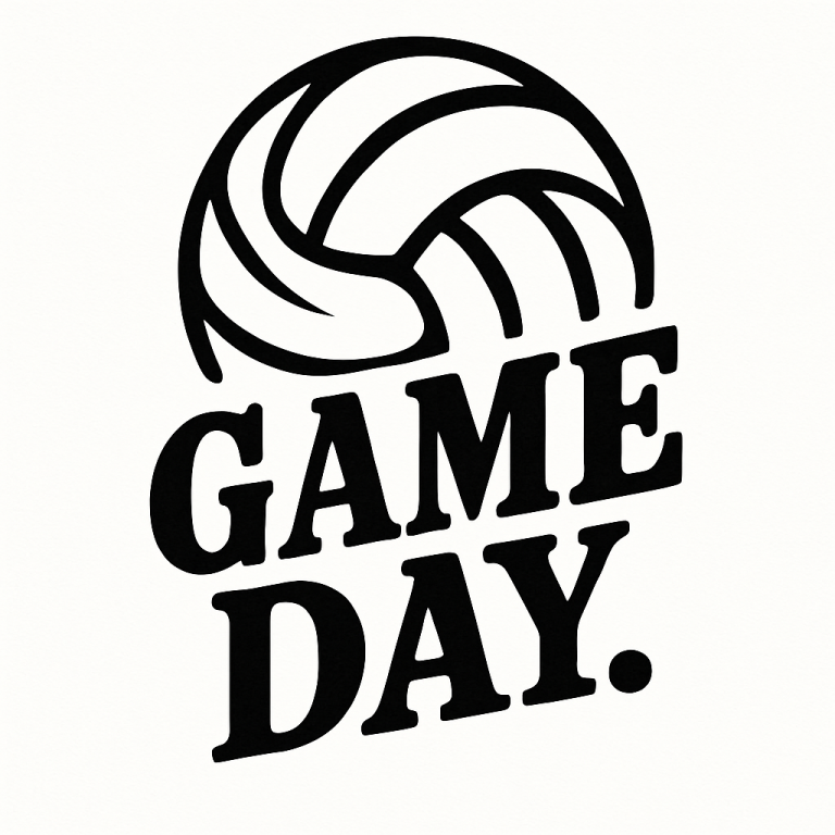 Volleyball Game Day Svg, Png, Eps, Pdf Files, Game Day Volleyball Svg, Volleyball Svg, Game Day Svg, Volleyball Designs