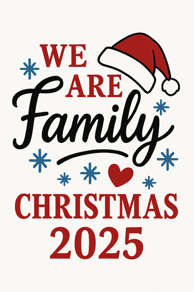 We Are Family Christmas 2025 Svg, Png, Eps, Pdf