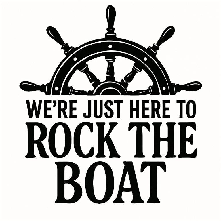 We're Just Here To Rock The Boat Svg, Png, Eps, Pdf, We're Just Here, Rock The Boat, Couples Cruise Svg, Vacation Svg, , Cruise Svg Files