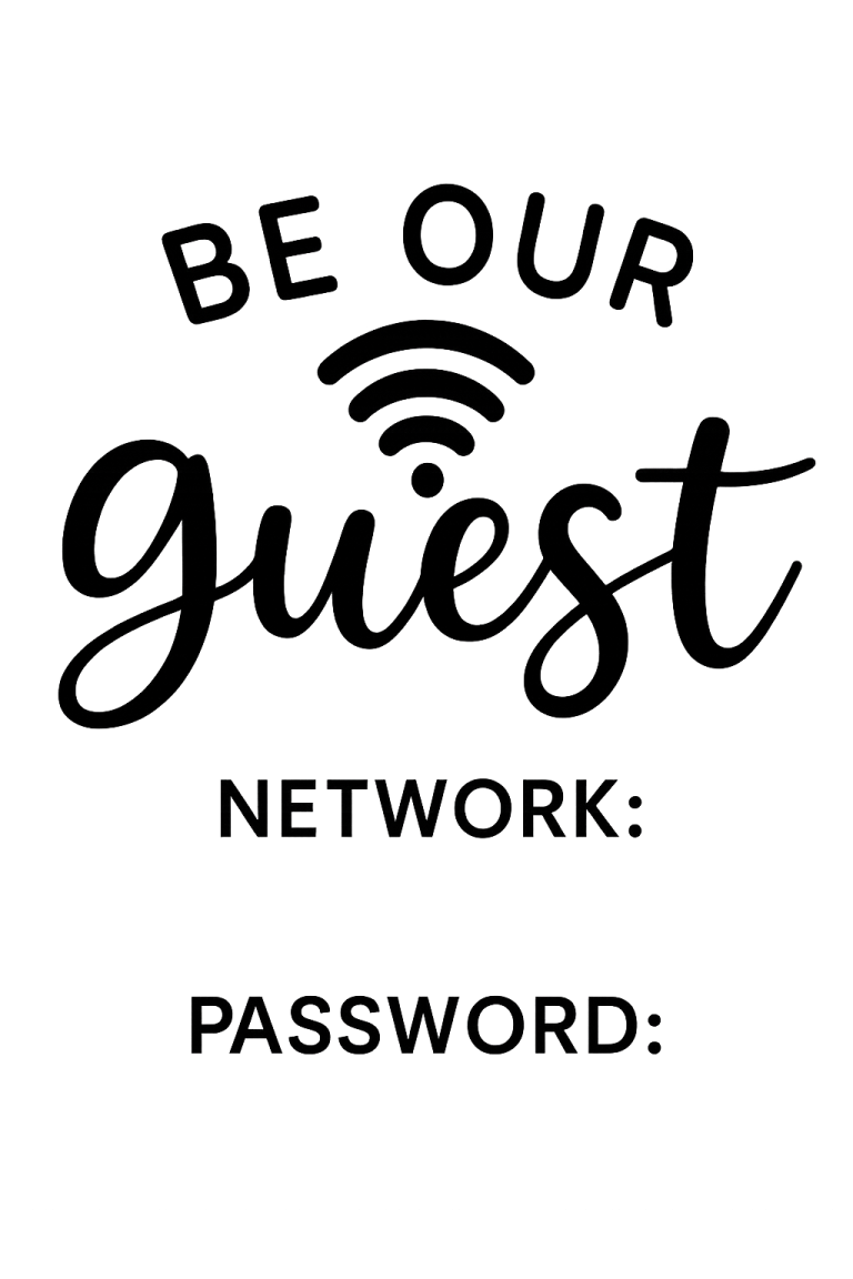 Wifi Password SVG, Wifi svg, Be Our Guest svg, Welcome svg, dxf, png instant download, Wifi Password Sign svg, Home Decor svg, Sign Making