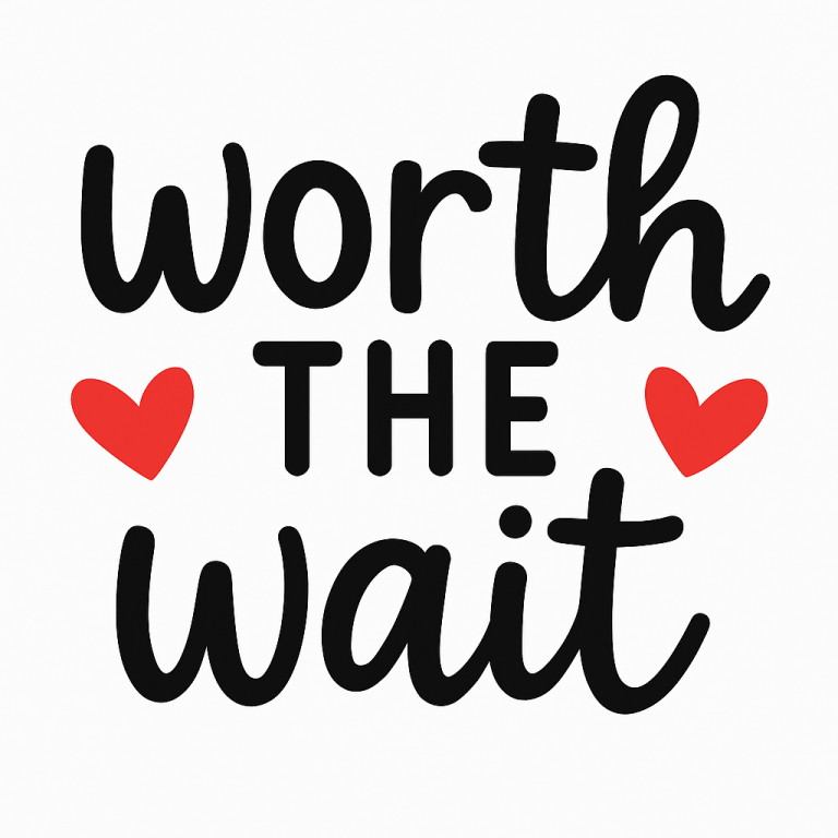 Worth the Wait Newborn SVG, DXF, PNG, Cricut & Silhouette (Digital Download)