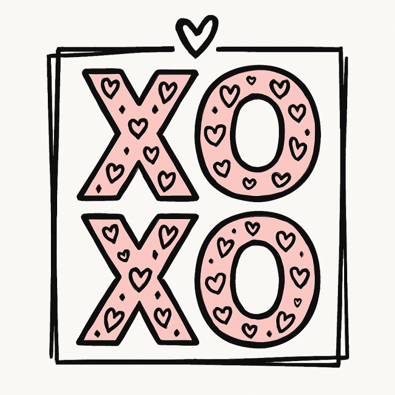 Xoxo Svg Png, Hugs and Kisses SVG, Heart Svg, Valentines Svg, Love Svg, Valentine Shirt Svg, Valentine's Day Svg, Cut Files For Cricut