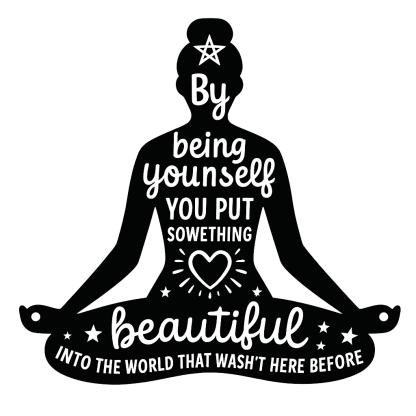 Yoga Woman Silhouette SVG: Namaste Meditation, Empowerment Cut File (Digital Download)