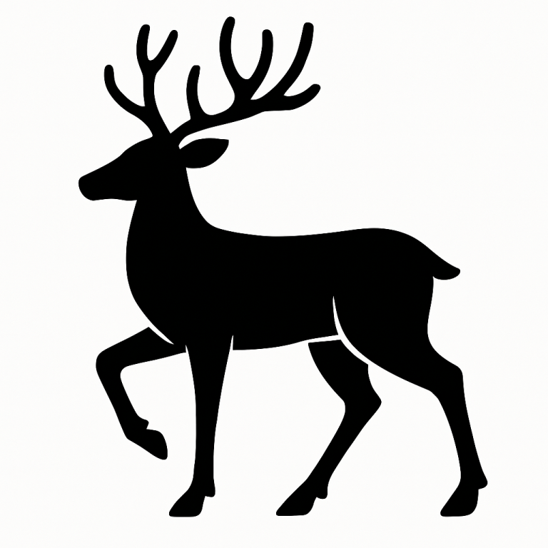 reindeer silhouette, reindeer svg files, reindeer png, reindeer clip art, reindeer vector, reindeer digital download, clipart reindeer, svg