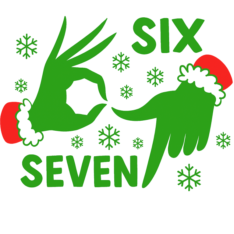 67 Six Seven Christmas Svg, Gen Z Alpha Meme Slang Xmas Christmas Svg, Meme 67 Funny Number Christmas Svg