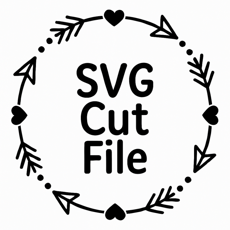 Arrow Wreath - Instant Digital Download - svg, png, dxf, and eps files included!
