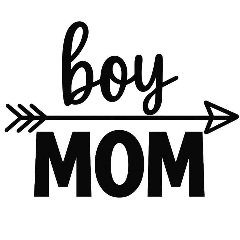 Boy Mom - Instant Digital Download - svg, png, dxf, and eps files included!