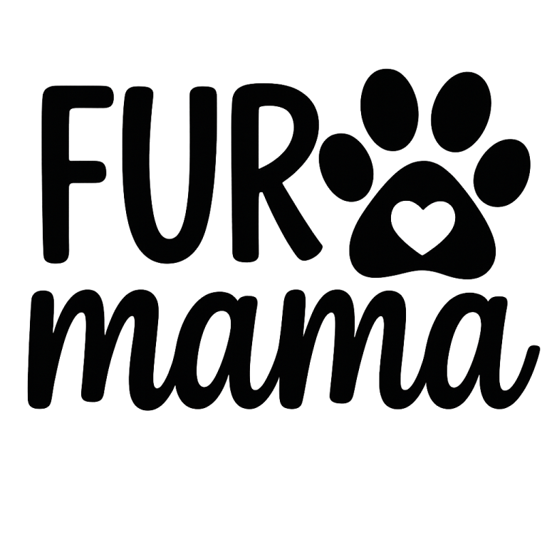 Fur Mama - Instant Digital Download - svg, png, dxf, and eps files included! Dog Mom, Cat Mom, Animal Lover