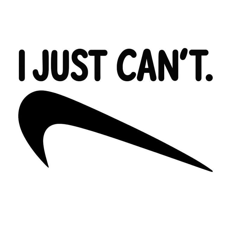 I Just Can't SVG File, Not Today Svg, Cricut, Dxf, Png, Eps - Instant Digital Downloads