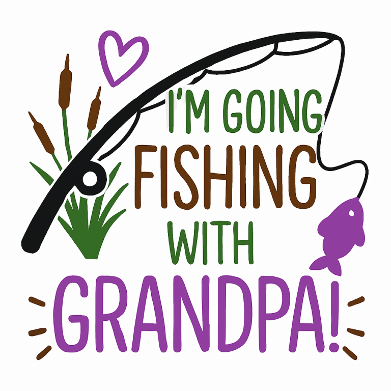 Pack My Diapers I'm Going Fishing With Grandpa - Instant Digital Download - svg, png, dxf, and eps files included!