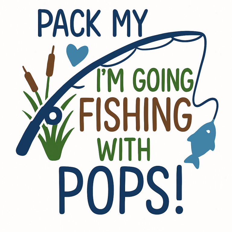 Pack My Diapers I'm Going Fishing With Pops - Instant Digital Download - svg, png, dxf, and eps files included!