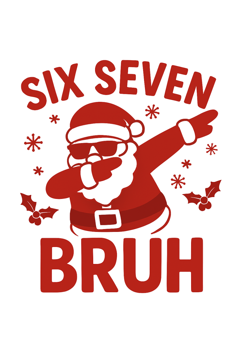 Santa Says Six Seven svg png,Funny 67 Christmas Trends svg,Cricut Cut File,Christmas 67 Meme svg,6 7 Six Seven svg,Funny Christmas svg