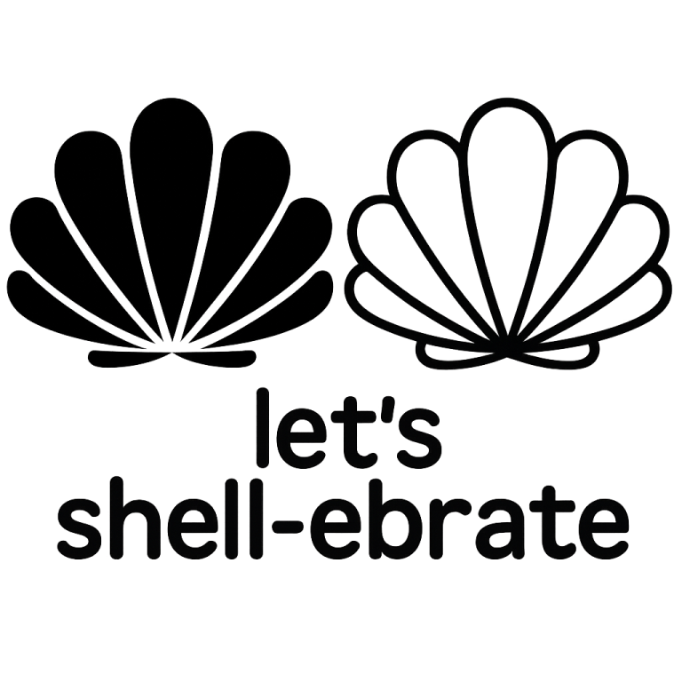 Seashells - Instant Digital Download - svg, png, dxf, and eps files included! - Bundle of 2, Seashell, Tropical