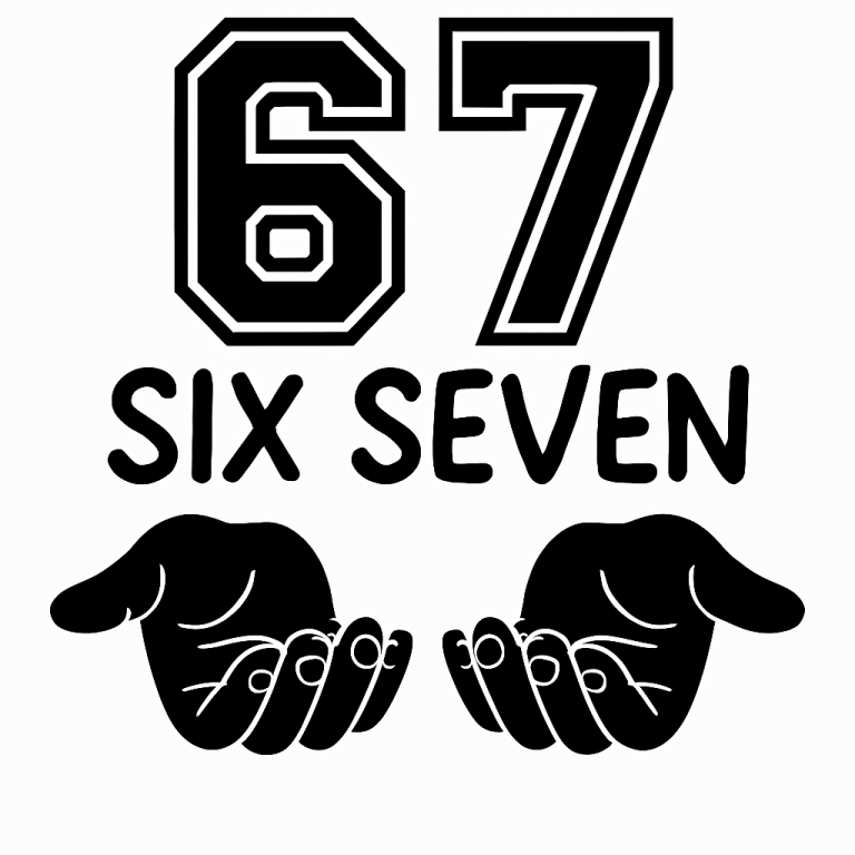 Six Seven Hands Meme SVG, Funny Viral Design (Digital Download)