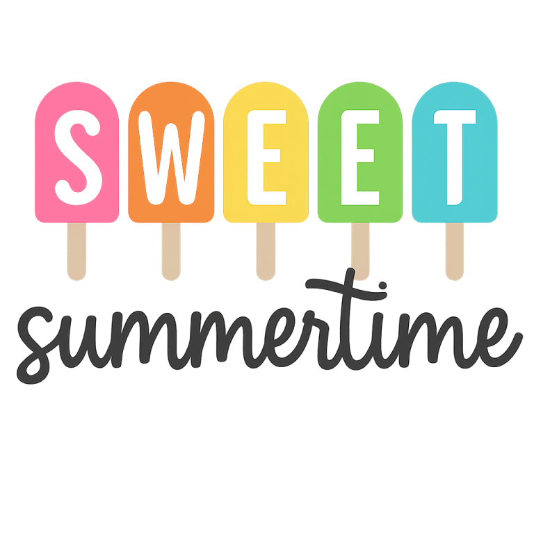 Sweet Summertime Popsicles - Instant Digital Download - svg, png, dxf, and eps files included!