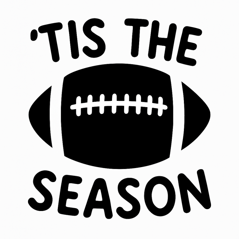 Tis The Season - Instant Digital Download - svg, png, dxf, and eps files included! Football, Football Season