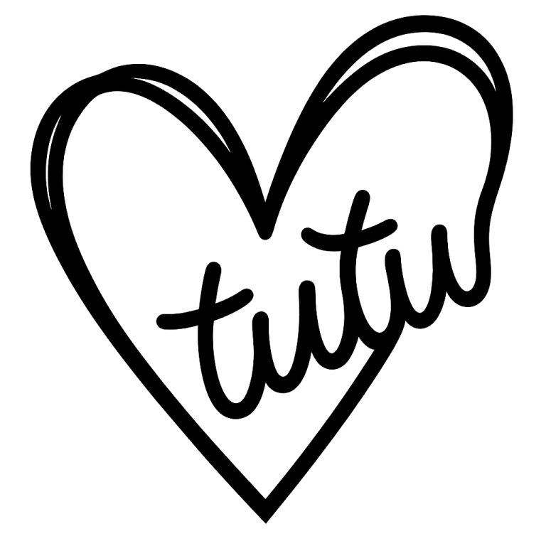 Tutu Heart - Instant Digital Download - svg, png, dxf, and eps files included! Gift Idea, Mother's Day