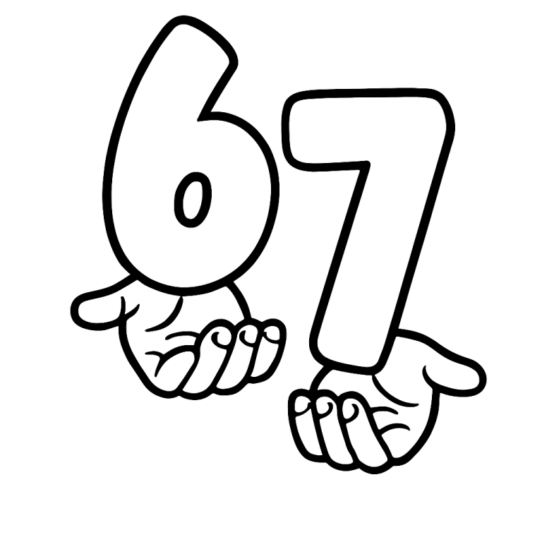 Viral Six Seven Meme SVG PNG | Funny Gen Alpha Graphic (Digital Download)